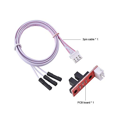 3pin Câble PCB Board Opto Optique Endstop End Stop Switch CNC pour Imprimante 3D Mendel Prusa RAMPS 1.4 3D Outils Cover