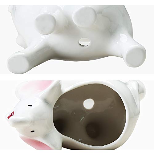 Abomet Succulent Planter Pots,Ceramic Elephant Planters Pot,Cute Planters With Drainage Tray,Small Flower Pot For Mini Elephant Plant Live,Used For Home Office Decor #TOP2