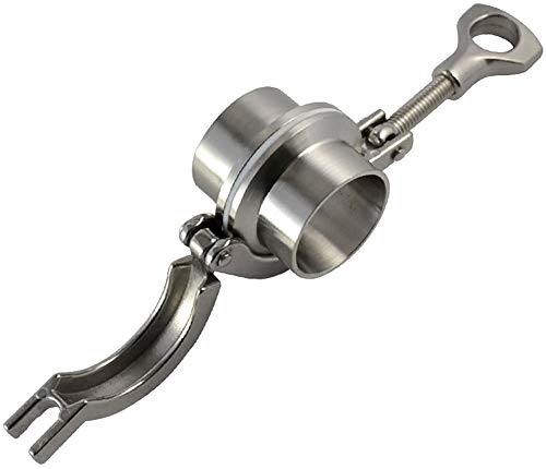 OD 2 inch 51mm Stainless Steel Tri Clamp/Tri Clover Clamp+2 pcs SUS304 Sanitary Pipe Weld Ferrule + PTFE Gasket Set