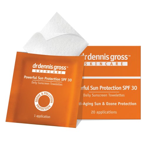 Dr. Dennis Gross Skincare Powerful SPF 30 Towelletes for All Skin Types, 20-Count