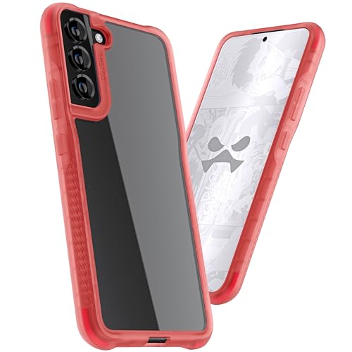 Image of Ghostek COVERT Clear S22 Plus Case for Women with Pink Protective Bumper Grip Sides Wireless Charging Compatible Premium Shockproof Phone Covers Designed for 2022 Samsung Galaxy S22+ 5G (6.6in) (Pink)