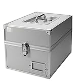 SAFE 163 ALUKOFFER Münzkoffer Sammelkoffer - Ideal für Ihre quadratischen Münzensets Euromünzen KMS der Zentralbanken uvm.
