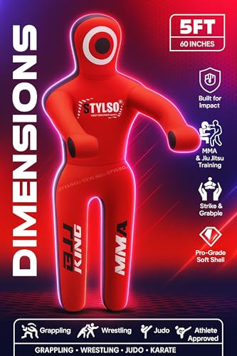image for Stylso Un-Filled Grappling Dummy Wrestling Dummy Jiu Jitsu Dummy for B