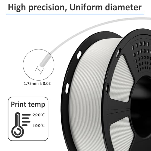 Image of GIANTARM PLA Filament,Stone Grey Matte 3D Printer Filament 1.75mm, Matte PLA 1KG Spool(2.2lb),Dimensional Accuracy + /- 0.02 mm,3D Filament for Bambu Lab
