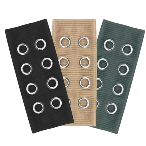 HGEKLIZV 3PCS Hollow Out Eyelet Women's Cutout Eyelet Elastic Grommet Headband, Y2k Wide Hairband Punk Girl Rock Elastic Headband (Black, Ocean Green, Camel)