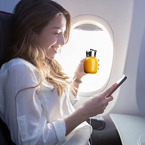 YOUSIS 200ml Mini Stainless Steel Insulated Water Bottle Vacuum Flask for Coffee and Milk – Leak-Proof Thermal Bottle for Travel and Outdoors (Orange) - Image 3