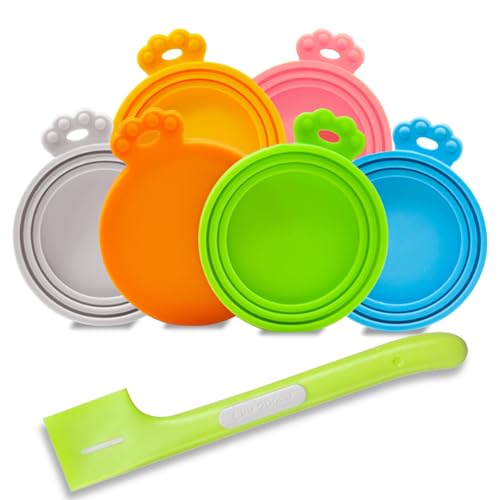 Yobbai Pacote Com 6 Tampas Para Latas De Comida Para Animais De Estimação, Seguras Para Alimentos, S