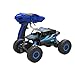 Lihgfw RC LKW High Speed ​​Racing Car, 2,4 g 4WD Off-Road wasserdichte Fahrzeug 2.4GHz Radio Fernbedienung Wireless Auto (Color : Blau, Größe : 1 Battery)