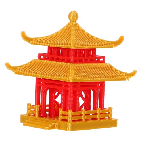 KONTONTY Mini Padiglione Decorativo per Bonsai Statua Miniaturizzata Decorazione Versatile per Spazi Esterni