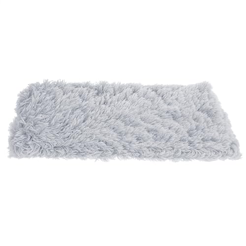 Dimeho Beruhigende Kuscheldecke für Haustiere Flauschige Decke für Hunde & Katzen Superweich und Warm 22 × 14 Zoll/56 × 36 cm Graue Welpendecke für Innenbereich Maschinenwaschbar Graue