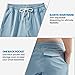 AIMPACT Mens 5 Inch Flat Front Shorts Slim Fit Shorts for Men Stretch Waist Shorts with Zipper (Blue S)