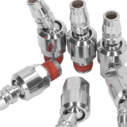 HappyFit Swivel Air Plug 1/4in NPT Masculino Rosca Fêmea Conexão Rápida Aço Endurecido Encaixe de Ma
