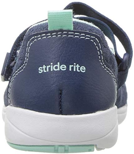 Stride Rite Baby-Girl's Made 2 Play Lia Mary Jane Flat, Navy, 4 M US Toddler | Image 1