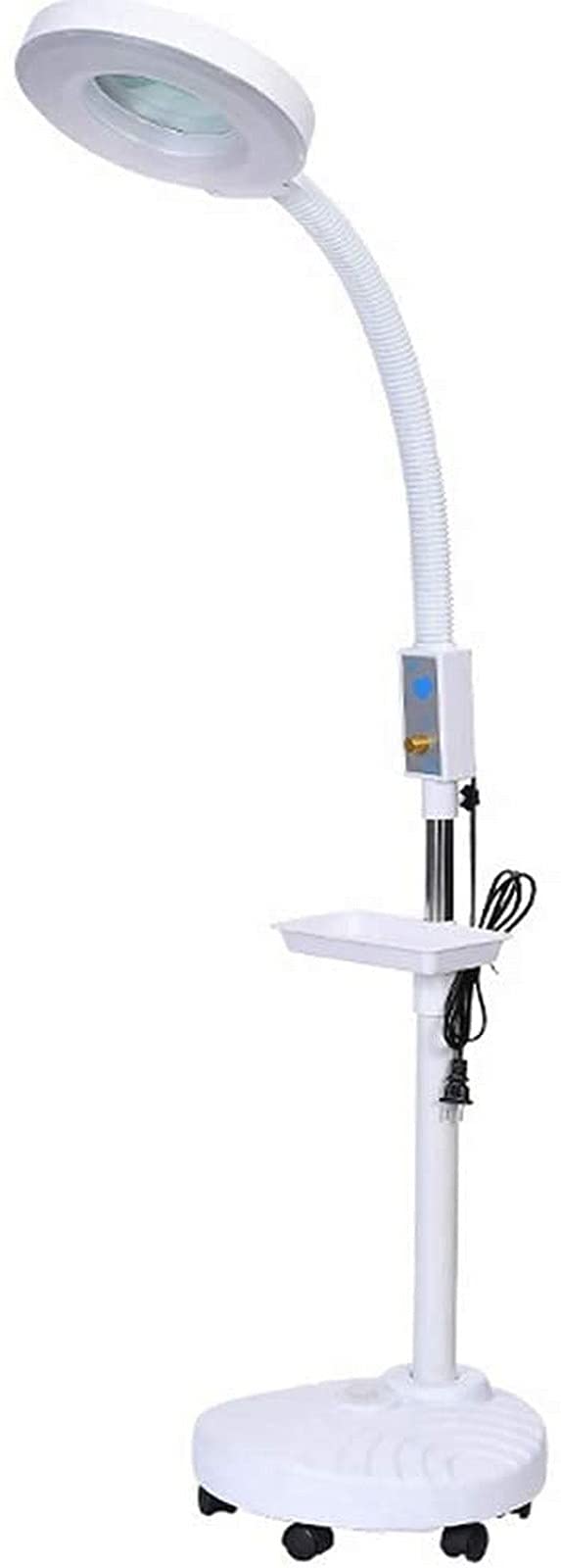Aioneer Magnifier Magnifying Magnifier Lamp 360° Rotatable Floor Standing Magnifying Lamp With 8X Magnifying Glass Light Salon Spa Beauty Tattoo