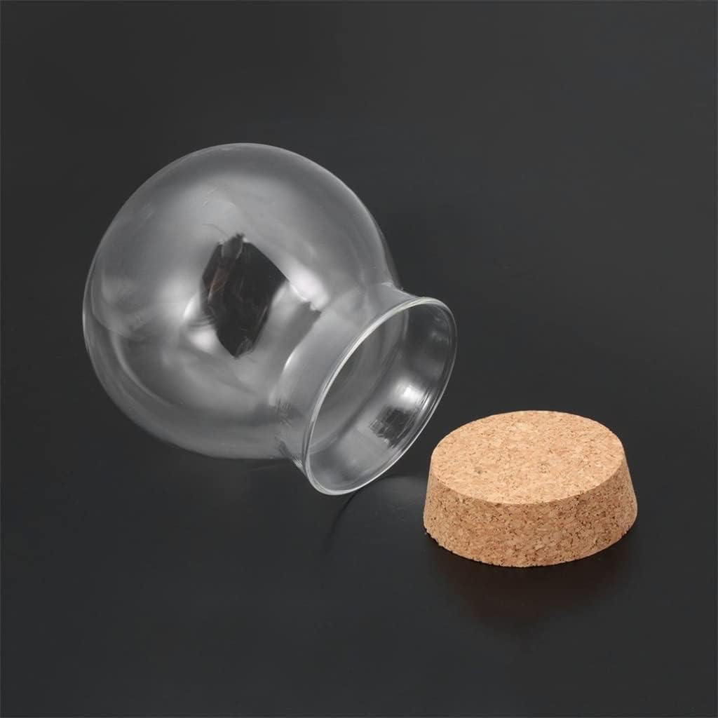 Mini with Soft Stopper Decorative Tea Coffee Sugar Glass Storage Jar Kitchen Container