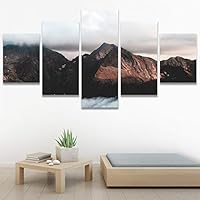 SIGNWIN 5 Panel Canvas Wall Art Rocky Views for Home Decorations Ready to Hang - 60