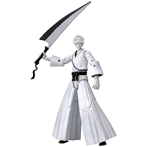 BANDAI - Anime Heroes - Bleach - Figurine Anime Heroes 17 cm - White Kurosaki Ichigo - Licence Officielle Bleach - Figurine d'action articulée Ichigo - 36974