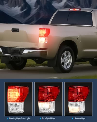 Image of Nilight Taillight Assembly Compatible with 2007 2008 2009 2010 2011 2012 2013 Toyota Tundra Rear Tail Light Lamp Replacement OE Style Right Passenger Side
