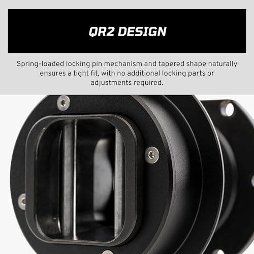 Image of Corsair FANATEC Sim Racing QR2 Wheel-Side - Motorsport-Derived Quick Release, Aluminum Body, Spring-Loaded Mechanism, Quick and Easy Removal and Attachment - PC