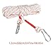 Professional Climbing Rope- Versatile Escape Safety Rope | Portable Steel Wire Core Cord Survival Ropes | Double Hook Design Rescue Tool | Multi-Functional for Hiking, Camping, Construction