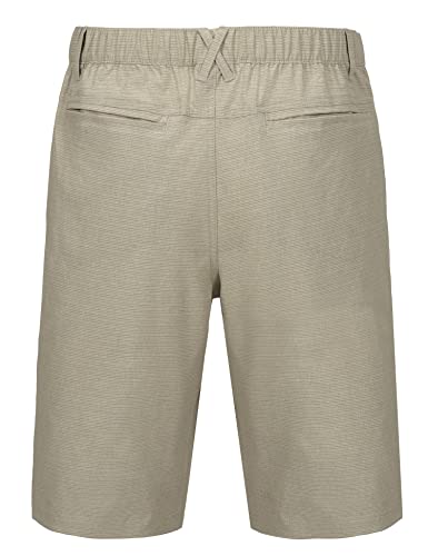 Image of Little Donkey Andy 12 Inch Inseam Golf Shorts for Men Bermuda Quick Dry Elastic Waist Shorts for Hiking Travel Casual