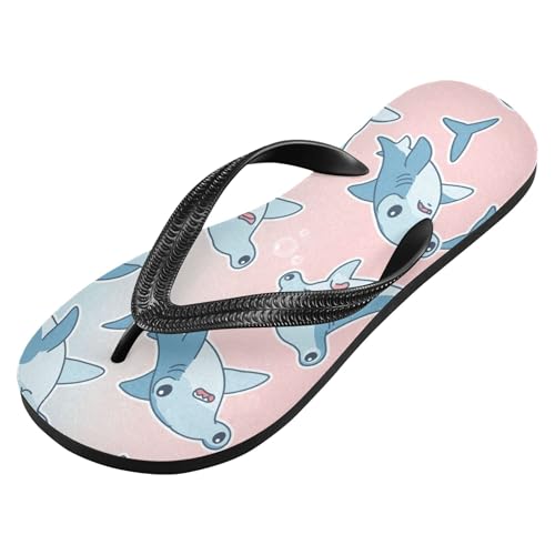 Burbuja Hammerhead Sharks Flip Flops for Women Men, Soft Thong Sandals Rubber Slippers for Pool Beach Essentials2