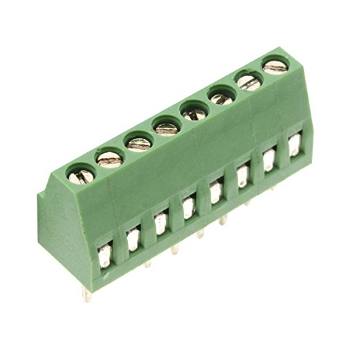 Saim 20Pcs Teminal Blocks 8 Pin 2.54Mm/0.1Inch 150V 8A Pitch Pcb Terminal Block Terminal Pcb Mount Screw #TOP2