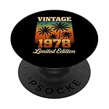 vintage 1978 edizione limitata 47 anni compleanno retro palm popsockets popgrip adesivo