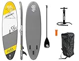 Beauty.Scouts Stand-Up-Paddle Adventure Sport No.4 gelb grau 290x75x10cm SUP Paddling robust langlebig stabil Wassersport Wassersportart Paddelboard