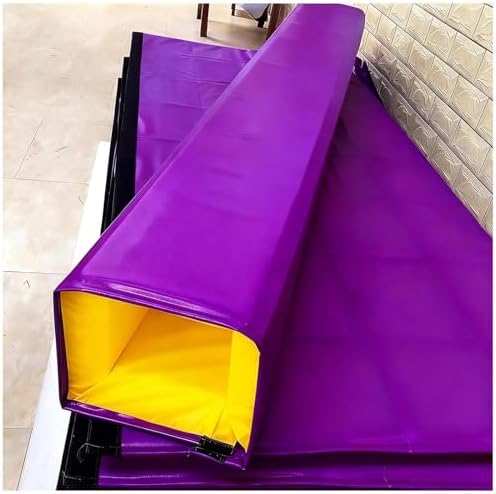 Heavy Duty Purple Basement Safety Pad for Square Poles 3x3-10x10 Inch, Universal Outdoor Column Wrap, All Weather Post Padding, Durable Protection for Decks & Patios