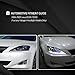 Autozensation Compatible with 2006-2010 Lexus IS250 IS350, Left + Right Pair Headlamps Assembly, SMD LED Turn Signal Glossy Black Smoke Projector Headlights