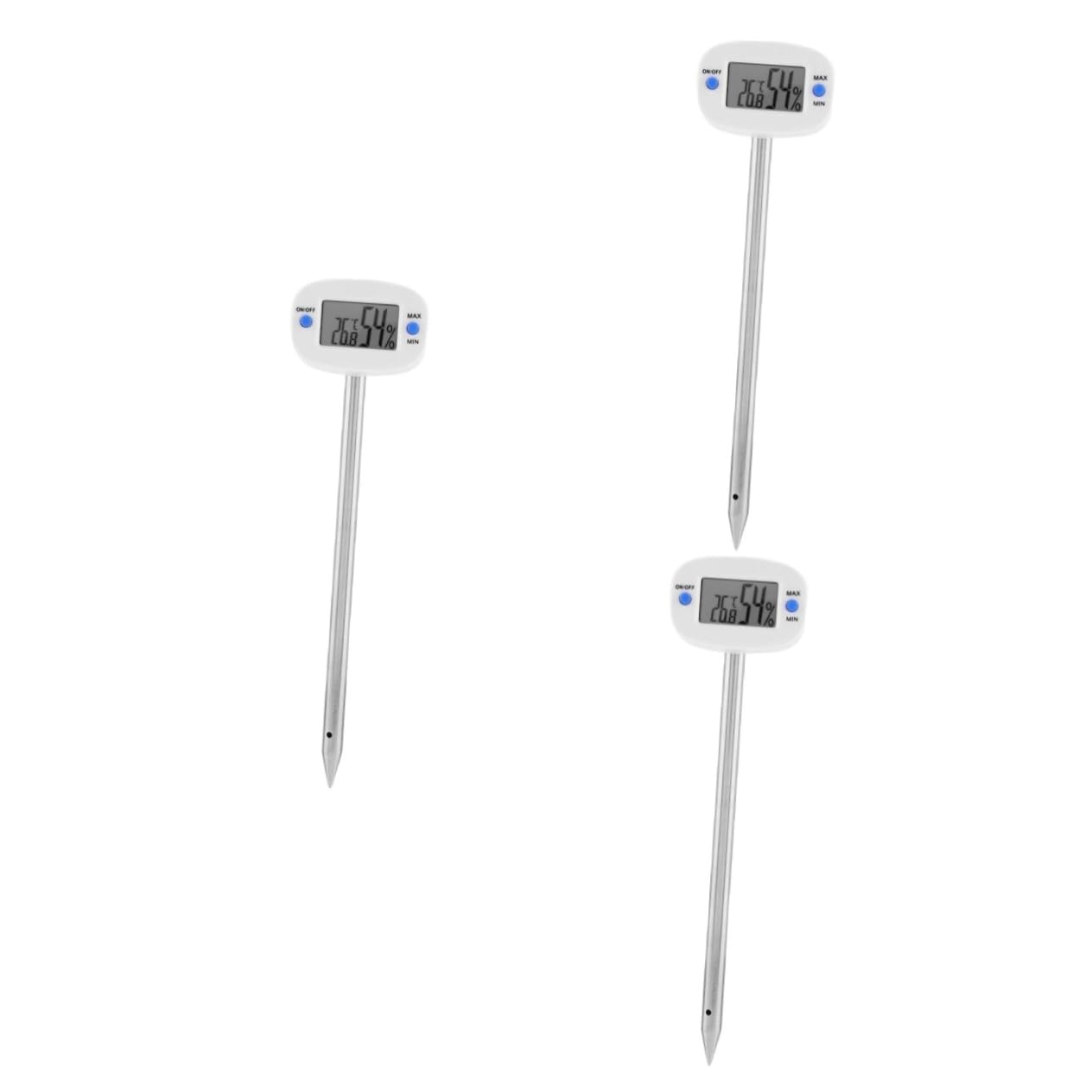 INOOMP 3pezzi Mini Termometro Igrometro Per Suolo Tester Di Temperatura e Umidità Per Giardinaggio Strumento Per Misurare Le Condizioni Del Terreno Di Piante e Fiori Facile Da Usare e
