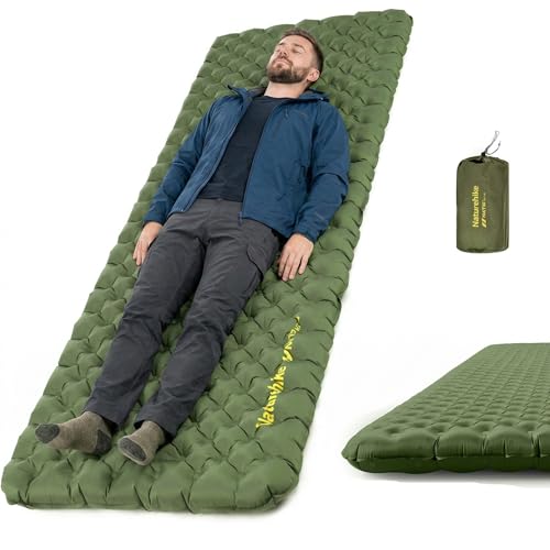 Naturehike 27oz Ultralight Sleeping Pad, Insulated Inflatable Sleeping Pad 4.6R, Lightweight Sleeping Mat for Camping, Hiking, Backpacking, with Air Pump Sack by Naturehike - Used condition - US$80.99