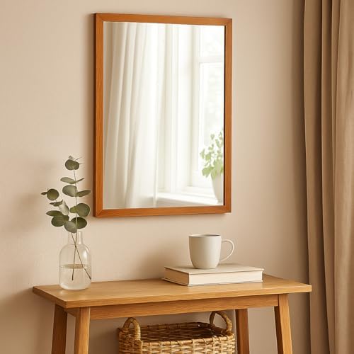 Espelho Retangular com Moldura 60x40cm Versatilidade para Seu Espaço (Freij...