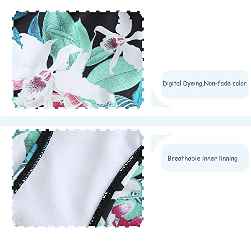 Image of Girls Two Piece Bikini Swimsuits Hawaiian Floral Bathing Suit for Kids Summer Beach Swimwear Set 3-16 Years