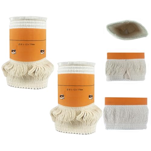 UTTASU - UTTASU Lot de 2 noyaux de mèche de rechange pour chauffage au pétrole et au kérosène, 65 x 2,5 x 175 mm, fibre de verre et coton, installation facile