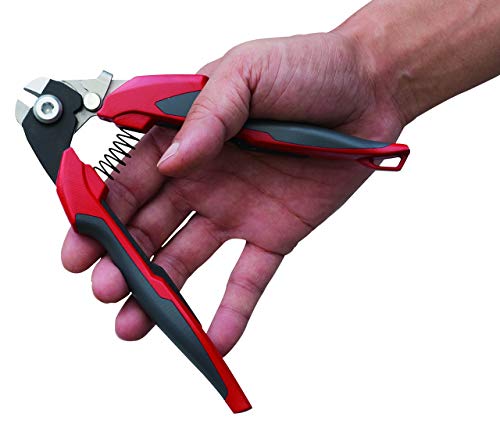 Ascend Tools 7 Inch Wire Rope & Electrical Cable Cutter For Railing, Aircraft Seismic Structural Bicycle Cable | Induction Hardened Blades, No Frayed Cuts #TOP1