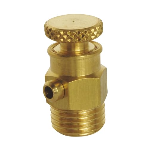 SOMATHERM FOR YOU, Robinet purgeur sans presse-étoupe M 1/4 en laiton durable, raccord mâle...