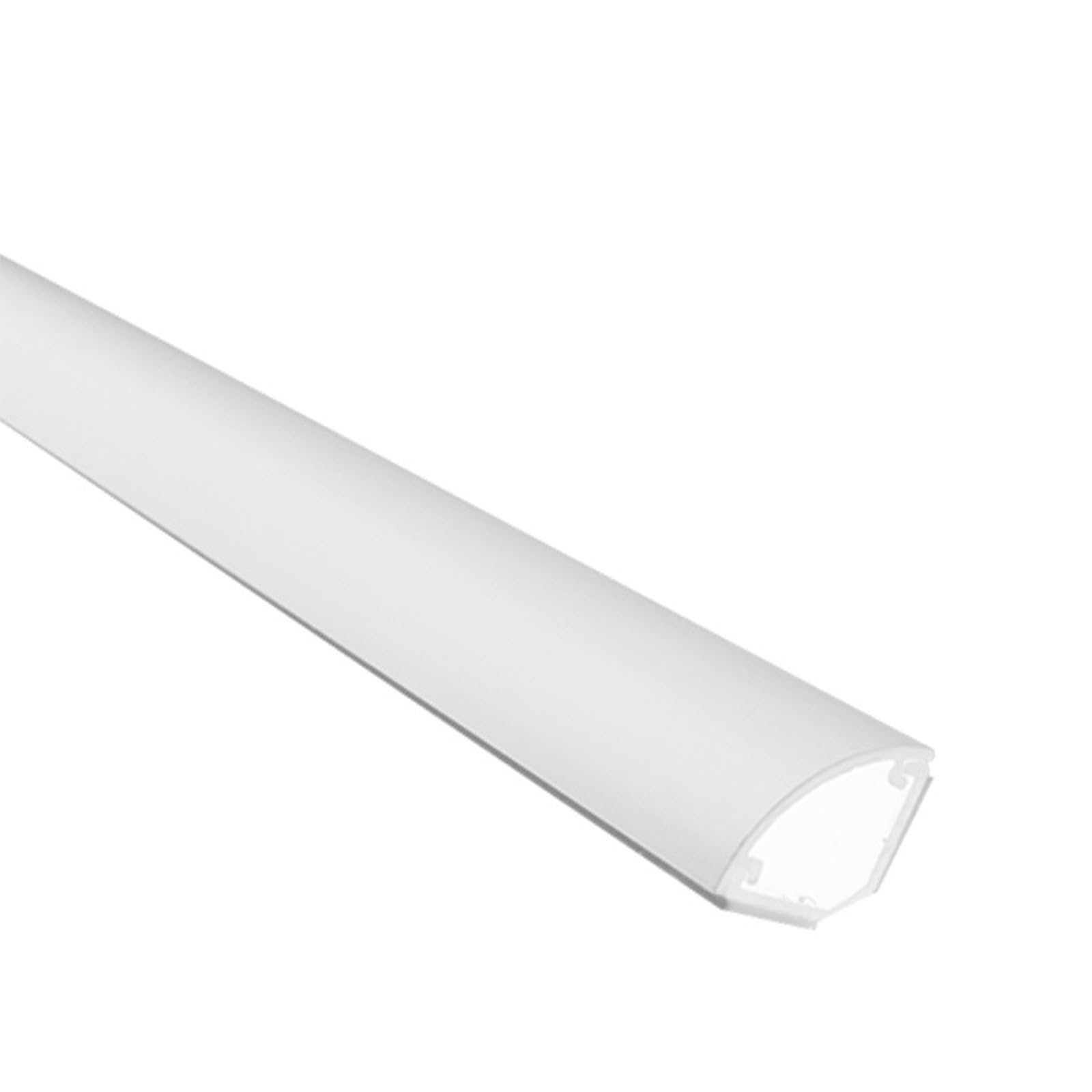 CQCQC Cable Trunking Square Box Cable Trunking, Self-Adhesive Cable Hider, 1m Long,Cable Management for Home Office(White)