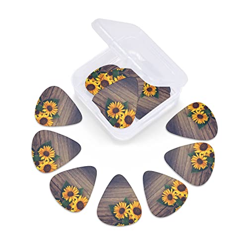 Médiators Guitare 12-Pack Tournesols Sur Un Vieux Médiators Guitare En Bois Pour Guitare Électrique Guitare Acoustique… - Les Beatles, Paul McCartney, John Lennon, RIngo Starr, George Harrison Médiators Guitare 12-Pack Tournesols Sur Un Vieux Médiators Guitare En Bois Pour Guitare Électrique Guitare Acoustique… – Image 6