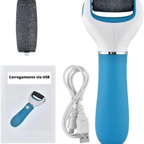 Aparelho Esfoliador Lixar Pé e Calcanhar Elétrico Removedor de Calos Portátil