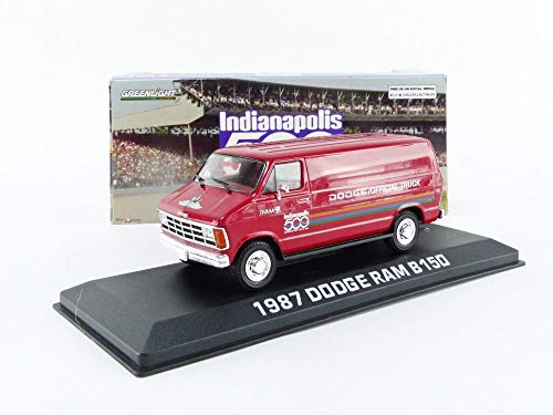 Modelo a Escala 1:43 Dodge Ram B150 Van 1987 Verde miniatura 6