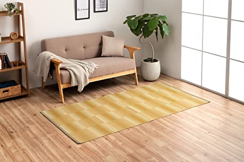 イケヒコ・コーポレーション ラグ カーペット マット パーソナル 日和 江戸間1畳 約87×174cm ベージュ 日本製 洗える 除菌スプレー対応 アウトドア #2127501