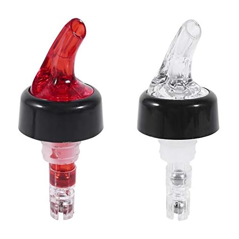 Tifanya 35mL Shot Spirit Measure Measuring Pourer Drinks Bar Wine Cocktail Dispenser Hot 1Pcs(Red) Cover