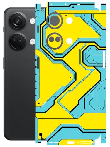 Image of AtOdds - Full Body Back Screen Guard Protector Film - Lamination Wrap Skin Sticker Compatible with ONEPLUS NORD 3 (5G) | Scratchproof Matte Finish (YellowLane)