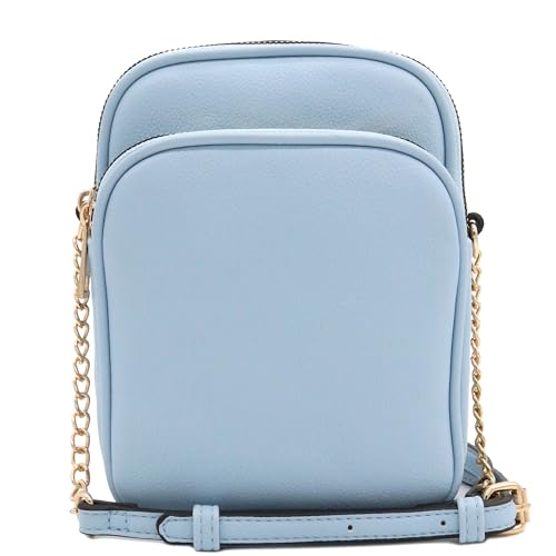 Image of FashionPuzzle Multi Pocket PU Leather Casual Medium Crossbody Bag with Adjustable Strap