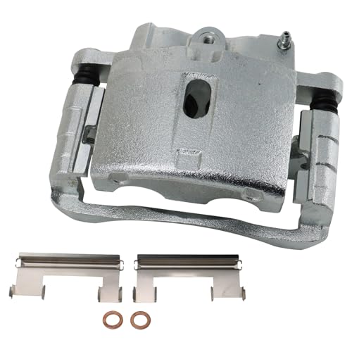 Image of TRQ Brake Pad & Rotor Kit Premium G-Coated Ceramic Compatible with 01-07 Chevrolet GMC