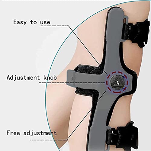 Inmovilizador de rodilla – Rodillera ajustable para hiperextensión, ACL, recuperación de PCL, soporte de osteoartritis, ortesis de rodilla fija