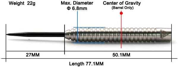 CUESOUL Tungsten Steel Tip Darts- Precise Barrels 18 19 21 24 Grams