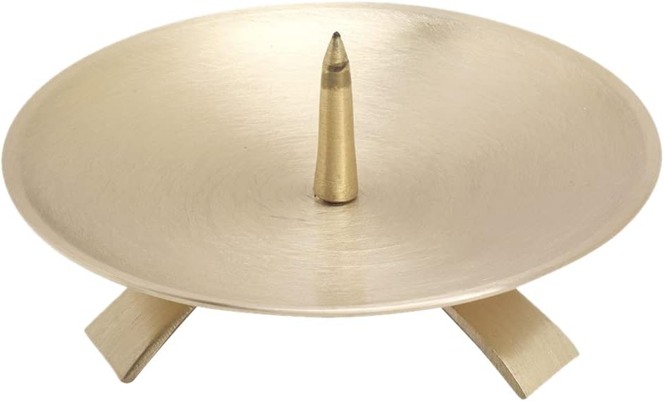 Three Foot Chandelier Ø13,0cm with Thorn Big Brass Gold Candlestick Altar Chandelier 10709